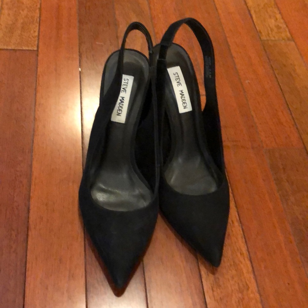 Steve Madden suede sling backs